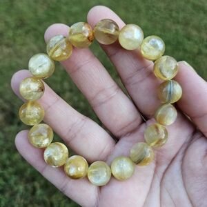 11mm golden mica bracelet